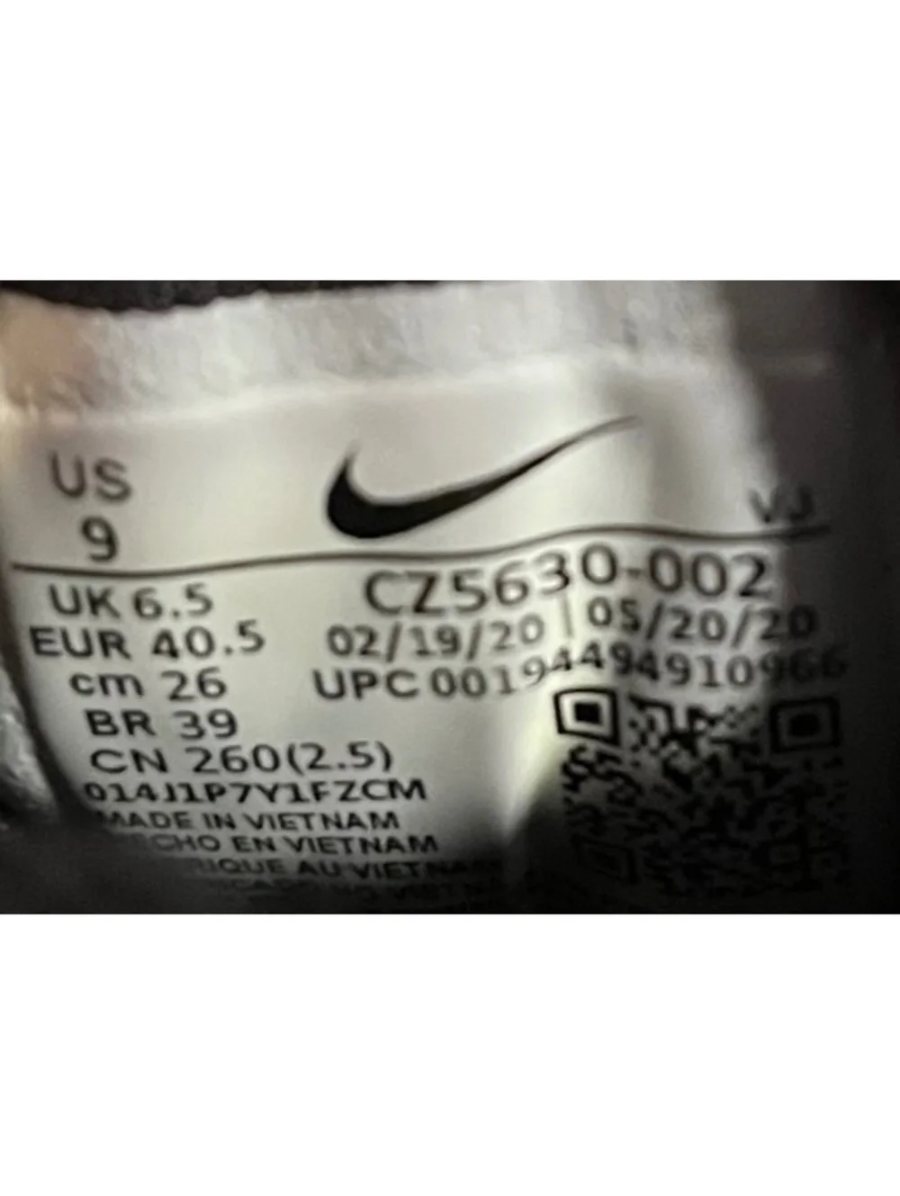 Nike Running Shoes Black Size US 9